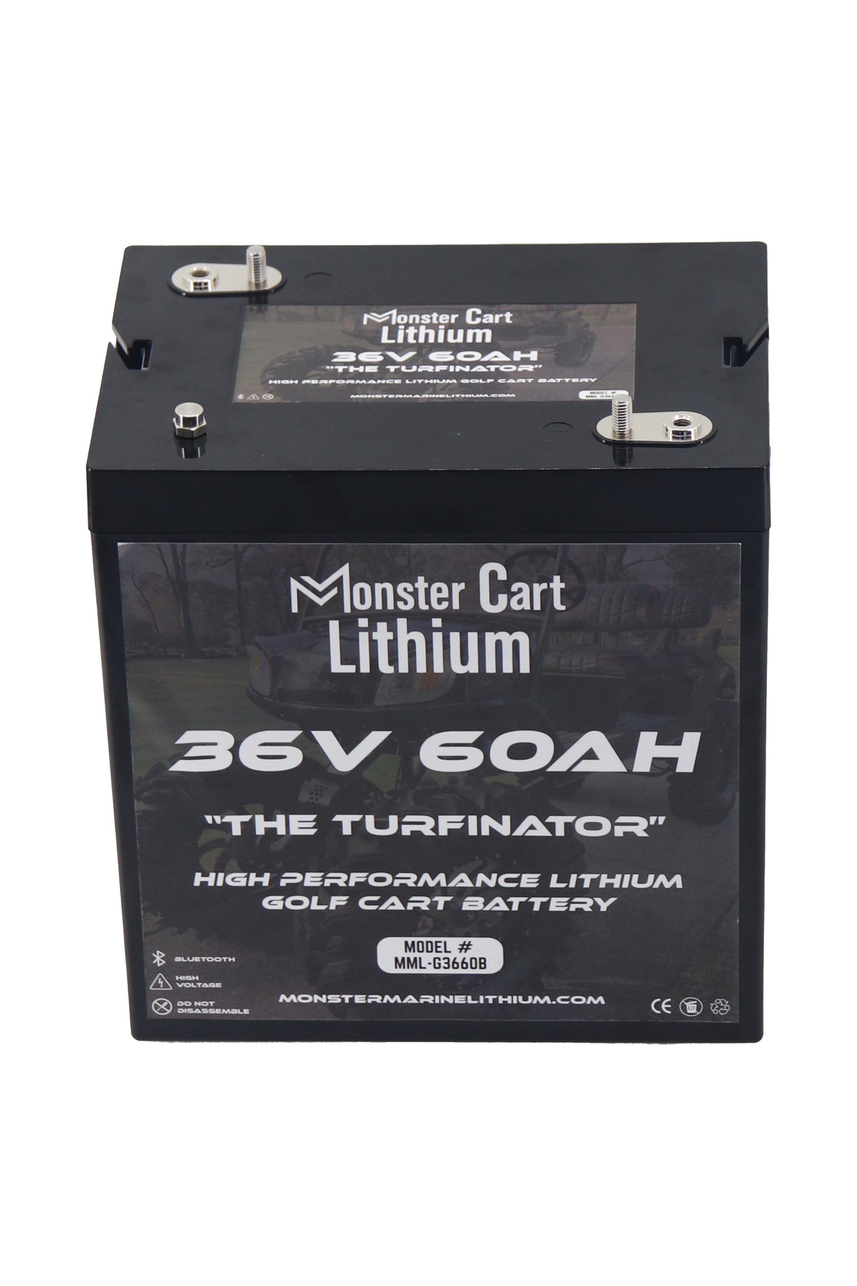 36V 60AH - "THE TURFINATOR" - BLUETOOTH HIGH PERFORMANCE LITHIUM GOLF CART BATTERY - GC2 GROUP