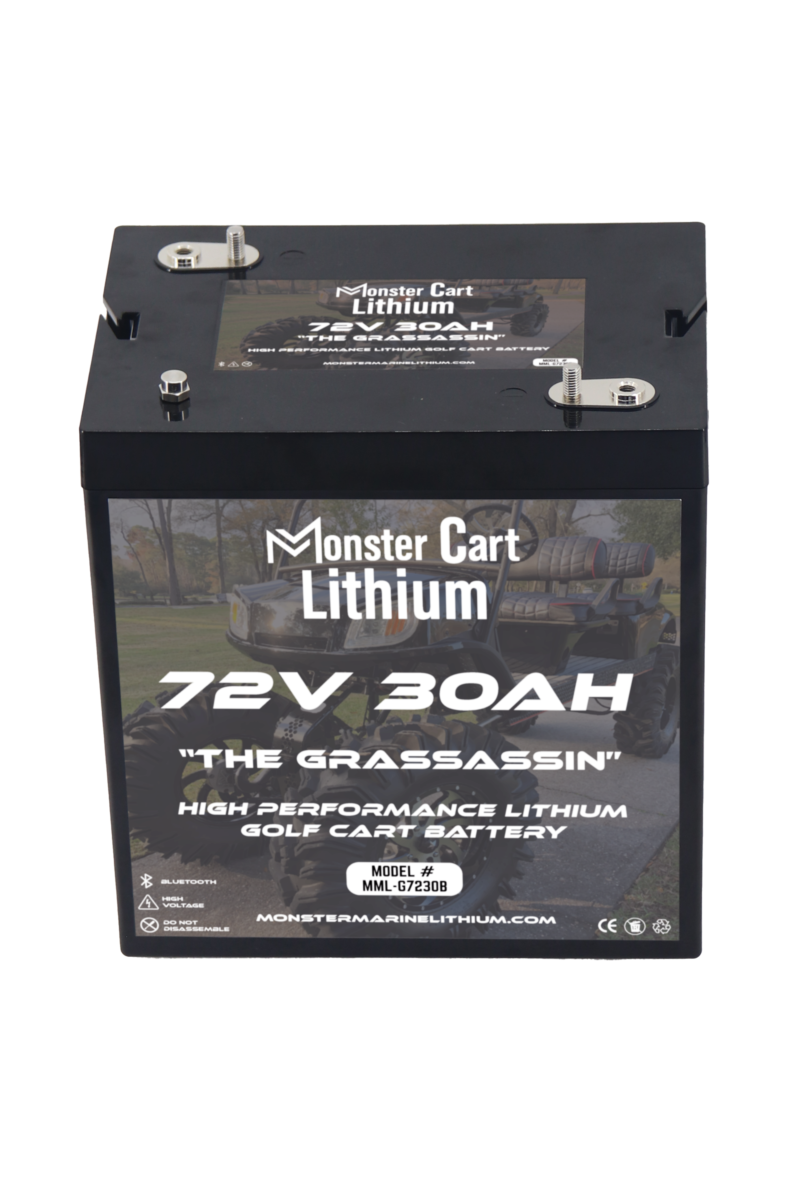 72V 30AH - "THE GRASSASSIN" - BLUETOOTH HIGH PERFORMANCE LITHIUM GOLF CART BATTERY - GC2 GROUP