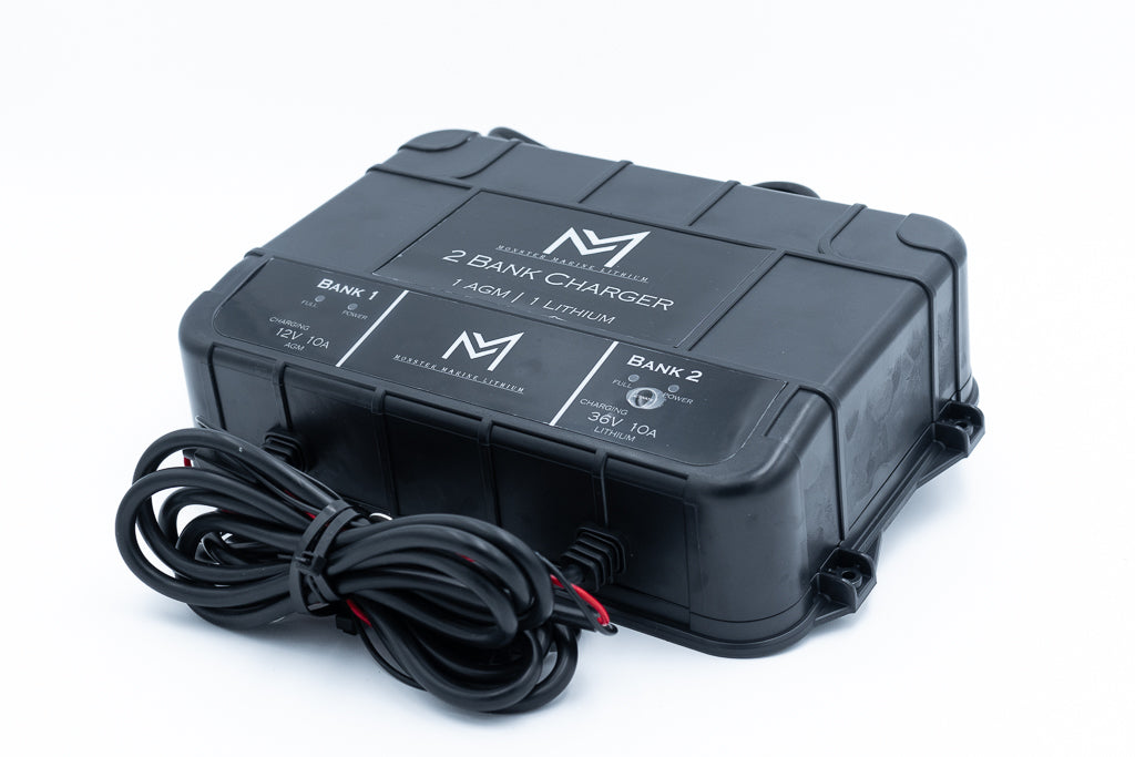 Dual 12v & 36v marine waterproof AGM/Lithium charger – Monster Marine  Lithium