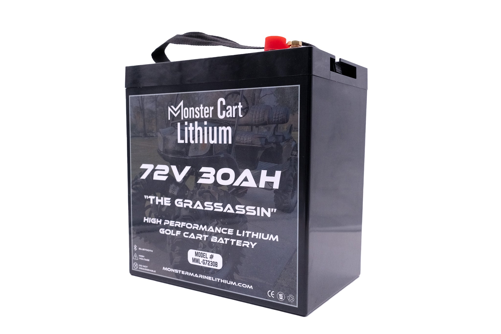 72V 30AH - "THE GRASSASSIN" - BLUETOOTH HIGH PERFORMANCE LITHIUM GOLF CART BATTERY - GC2 GROUP