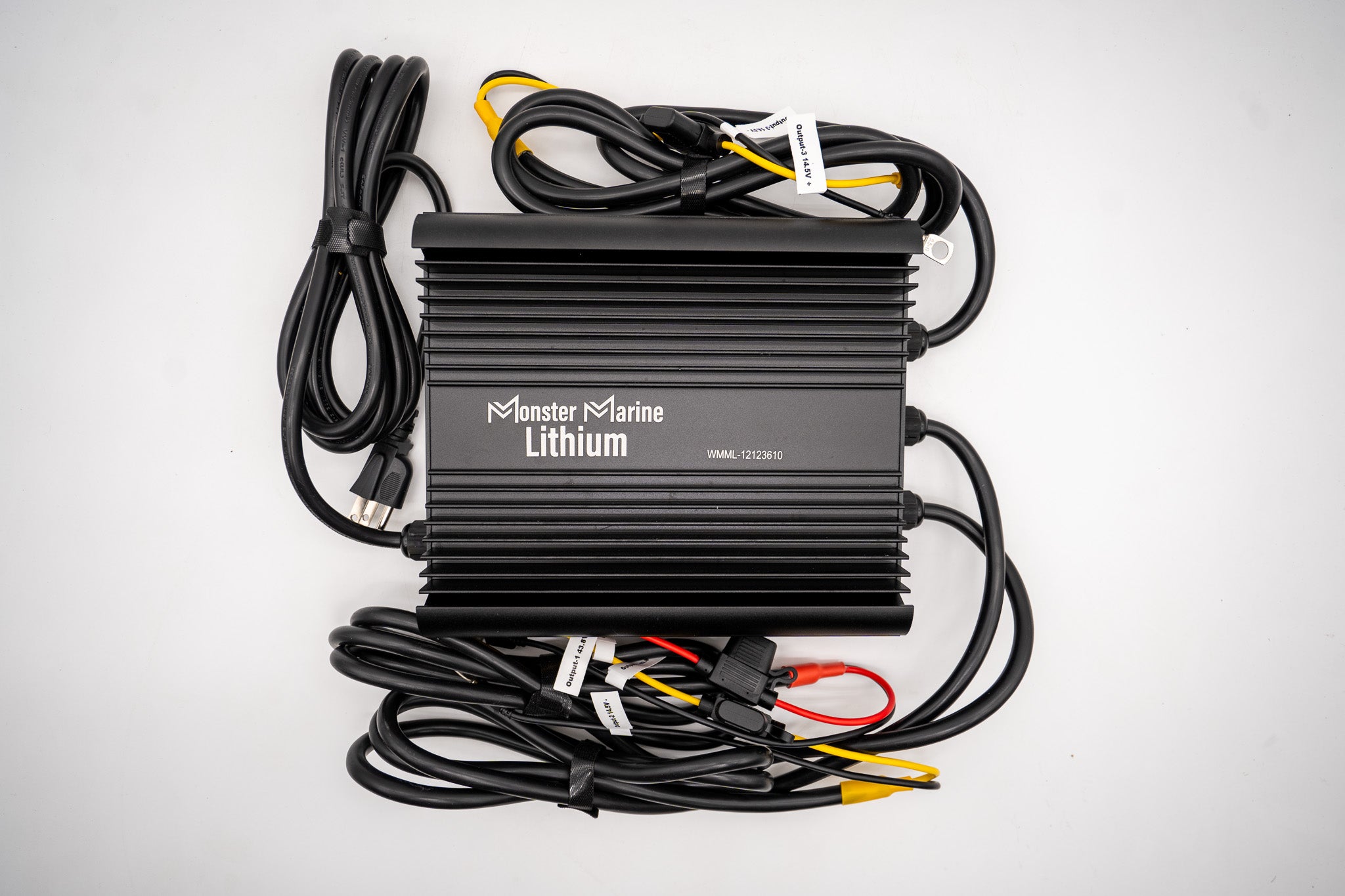 Triple Bank 12v, 12v & 36v marine waterproof AGM/Lithium charger