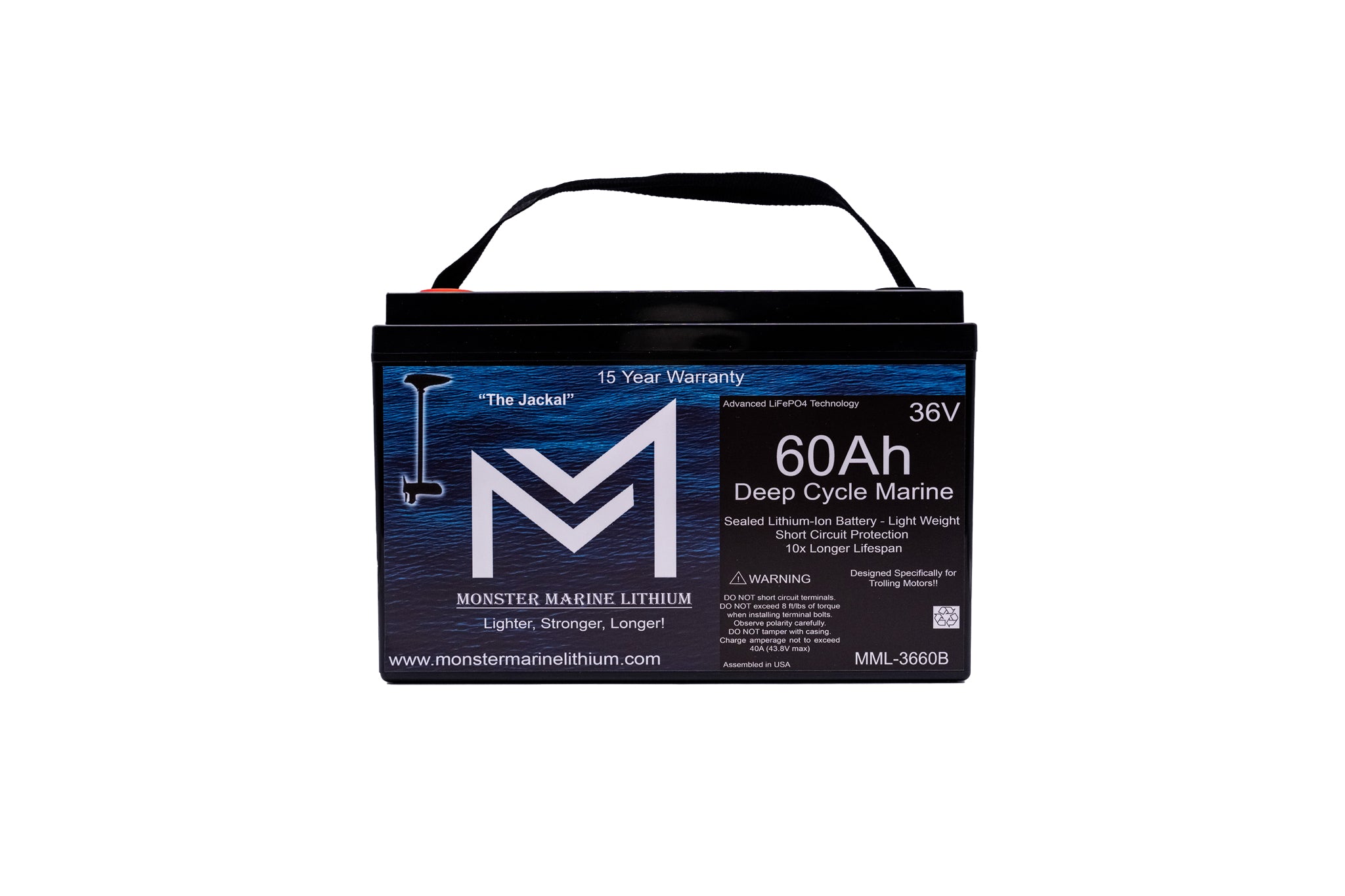 36V 60Ah Trolling Battery Bluetooth MML-3660B