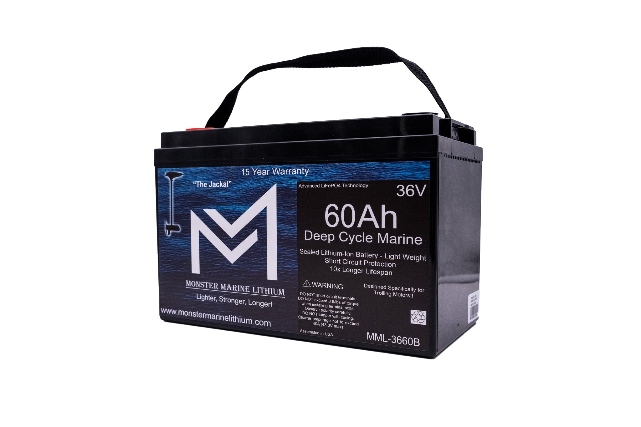 36V 60Ah Trolling Battery Bluetooth MML-3660B