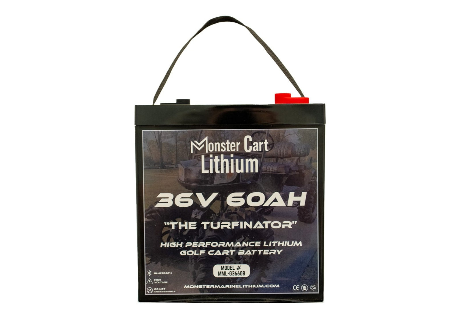 36V 60AH - "THE TURFINATOR" - BLUETOOTH HIGH PERFORMANCE LITHIUM GOLF CART BATTERY - GC2 GROUP